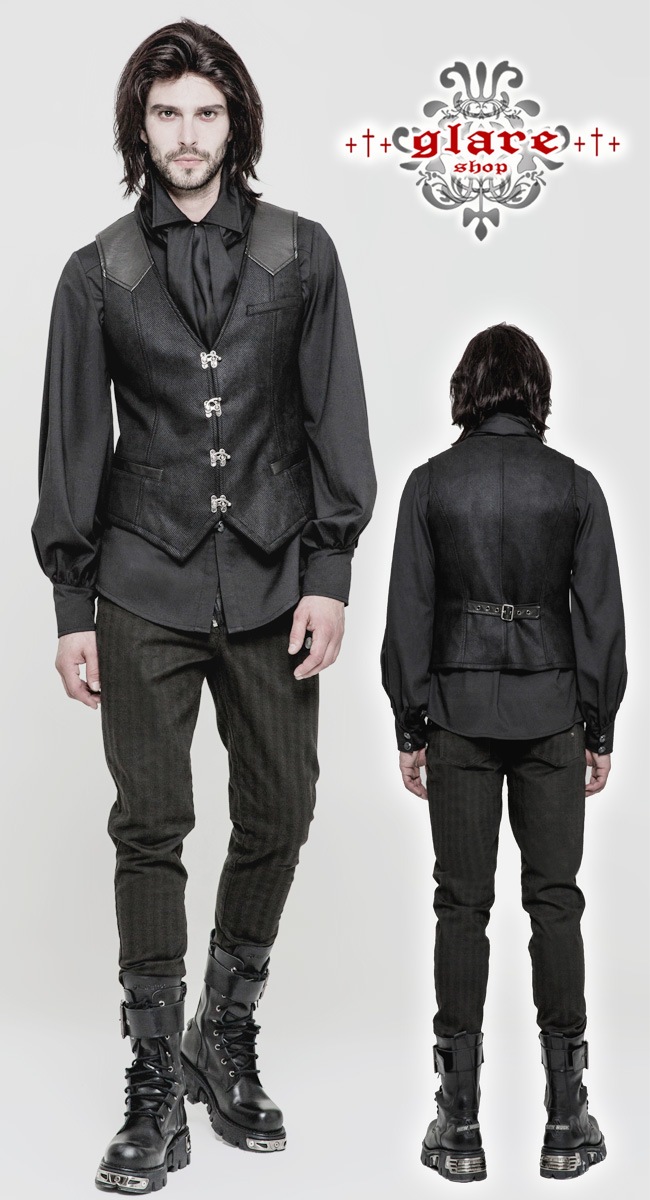 glareshop ���쥢����åס�M.S-M.5XL��KX240-B���������� �����å� �ե����ޥ� �»� ��² ������ ����ǥ� ���Ǻ� �٥��� �� ��� | ��������ѥ� �������奢��� V�� �⡼�ɷ� �����ץ� ���ơ��� ���� �� [PUNK RAVE] Steampunk Vintage Gothic Buckles Waistcoat
