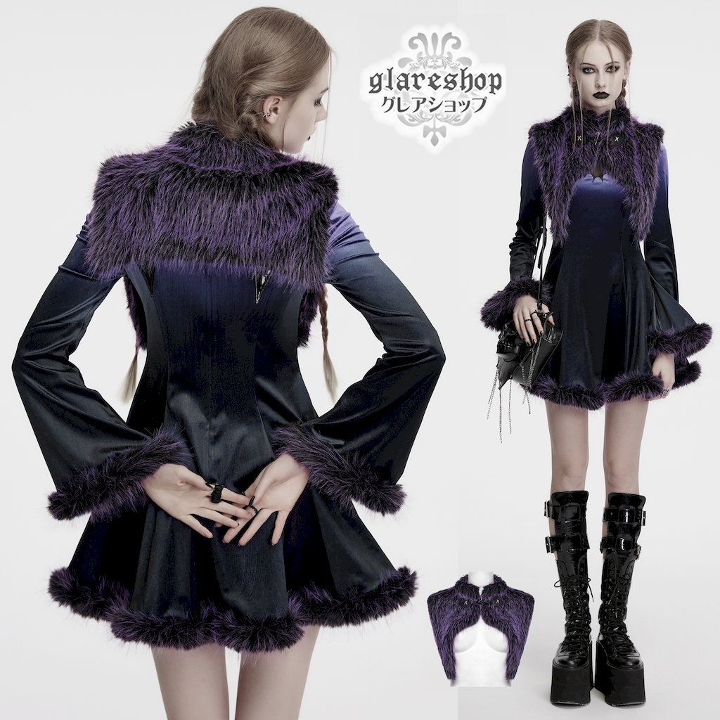 glareshop ���쥢����åס�S/L/2XL��JX995-VI�������å�����ǡ������ե����ǥӥ륷�硼�� �ݥ�� ���߻� ��ǥ����� | �������奢��� V�� �⡼�ɷ� �����ץ� ���ơ��� ���� �� [PUNK RAVE] Gradient devil shawl