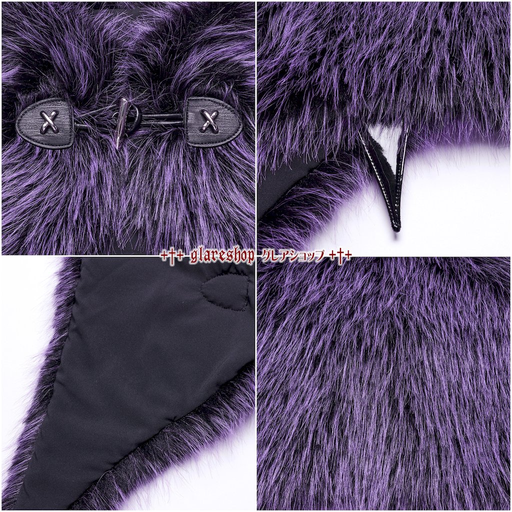 glareshop ���쥢����åס�S/L/2XL��JX995-VI�������å�����ǡ������ե����ǥӥ륷�硼�� �ݥ�� ���߻� ��ǥ����� | �������奢��� V�� �⡼�ɷ� �����ץ� ���ơ��� ���� �� [PUNK RAVE] Gradient devil shawl