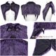 glareshop ���쥢����åס�S/L/2XL��JX995-VI�������å�����ǡ������ե����ǥӥ륷�硼�� �ݥ�� ���߻� ��ǥ����� | �������奢��� V�� �⡼�ɷ� �����ץ� ���ơ��� ���� �� [PUNK RAVE] Gradient devil shawl