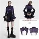glareshop ���쥢����åס�S/L/2XL��JX995-VI�������å�����ǡ������ե����ǥӥ륷�硼�� �ݥ�� ���߻� ��ǥ����� | �������奢��� V�� �⡼�ɷ� �����ץ� ���ơ��� ���� �� [PUNK RAVE] Gradient devil shawl