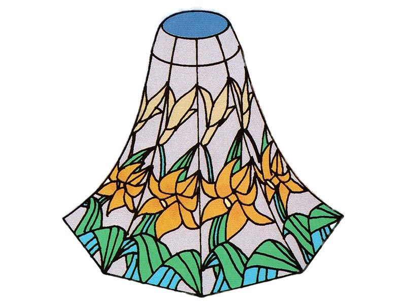 ステンドザンマイ_耐熱舟型モールド_#14_A_1_百合_Lily _440ピース_