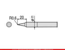 ハンダコテ_コテ先_太洋電機産業_CXR-100RT-B_太さ：_B型_CXR-100用|工具