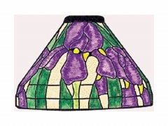 ROCOCO ステンドグラスモールド ランプモールド_ワーデン_SC07-05M_Iris Lamp Pattern_7インチ_
