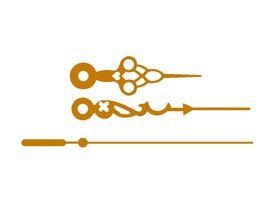 時計パーツ 針 Sh 8g 金色 ステンドグラスのスタジオヤマノ