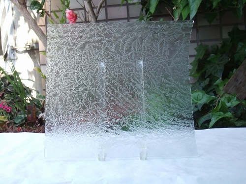 売約済み。木立ち　ステンドグラス(STG03) 新商品）ステンドグラスの小さなもみの木（日暮れ色） 立体・オブジェ