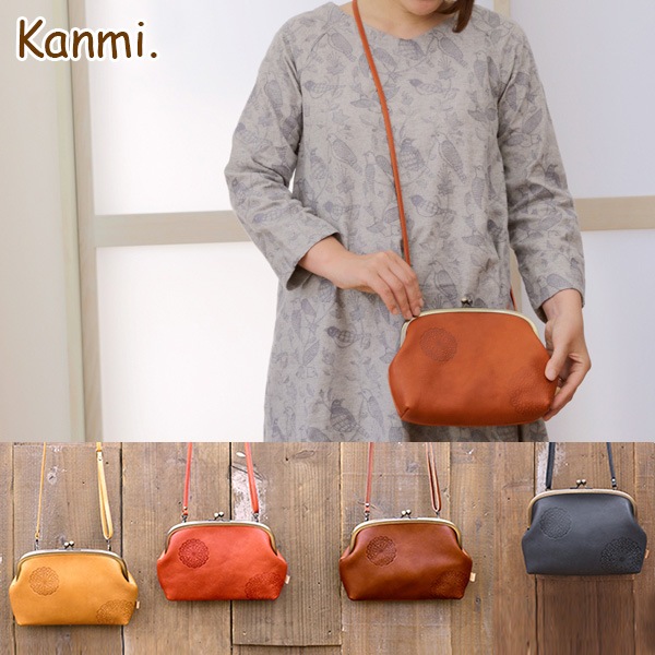 Kanmi コトリレース がま口ポシェット レディース 日本製 あす着対応 レディースファッション Kanmi カンミ Kanmi バッグ ポシェット レザーグッズ専門店glencheck グレンチェック