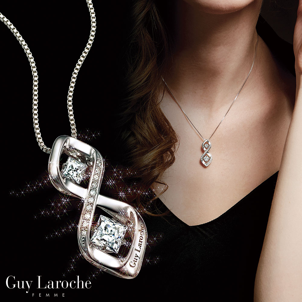 ☆Guy Laroche☆永遠の１０ダイヤモンドペンダント☆ほぼ未使用美品☆