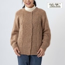ペルー製 アルパカ ポップケーブルカーディガン レディース 女性 手編み [warawara/ワラワラ][あす着対応]  
