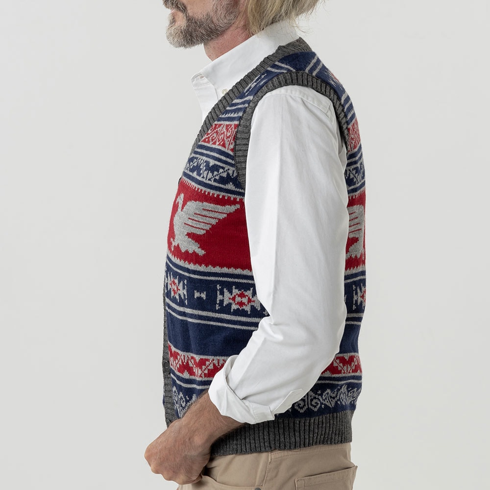 アルパカ コンドル ベスト ライニングなし ギフト メンズ 男性 彼氏