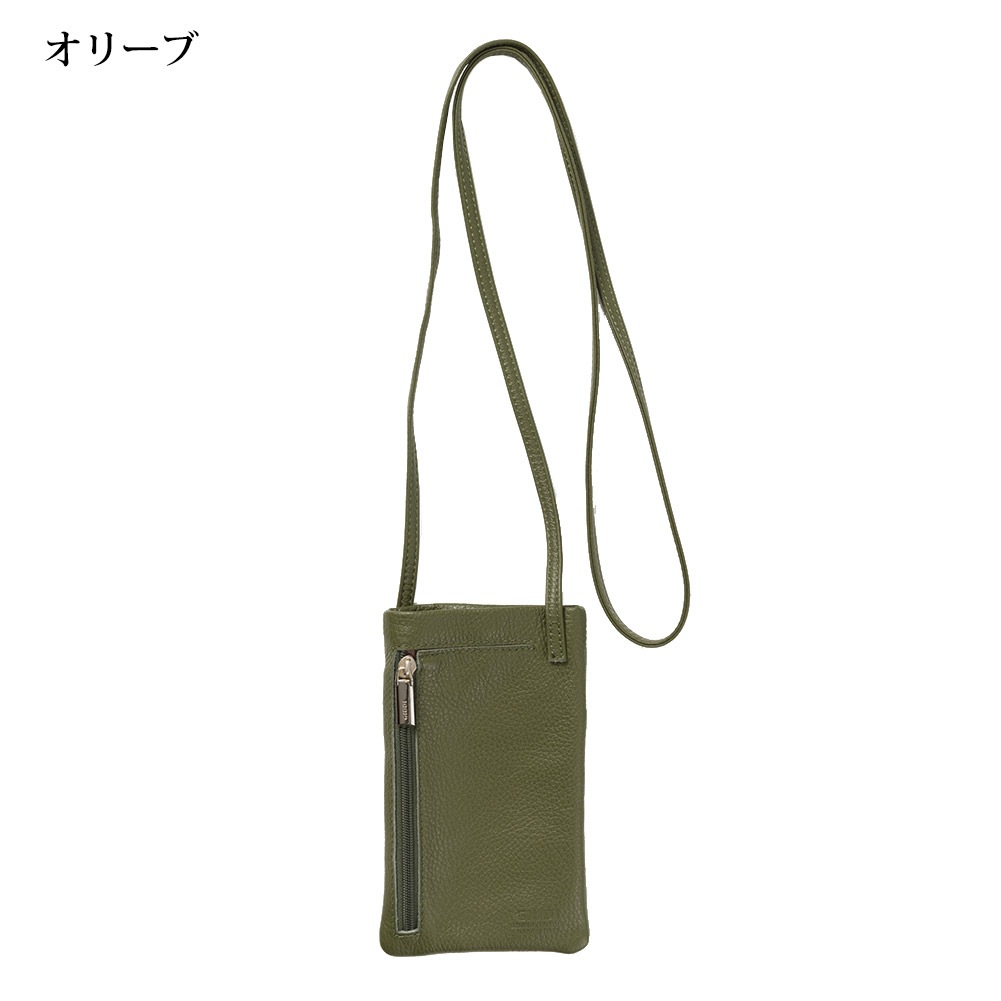 新品/BUDDiiS ショルダーポーチ イタリア製 本革 ミニマムポーチ ミニショルダー ショルダー