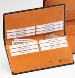 BRITISH GREEN・ダブルブライドルレザー長財布(小銭入れあり)