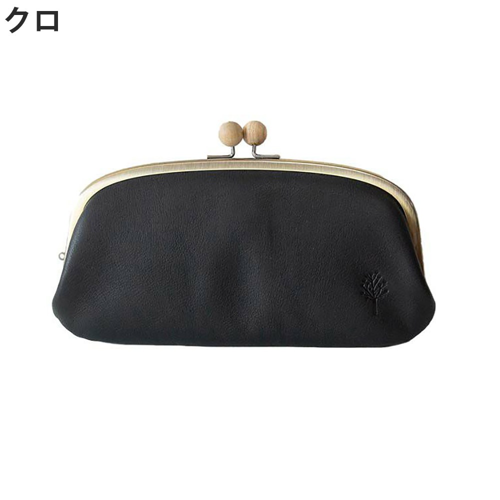 Kanmi. /カンミ ドロップツリー木玉 ロングがま口ウォレット