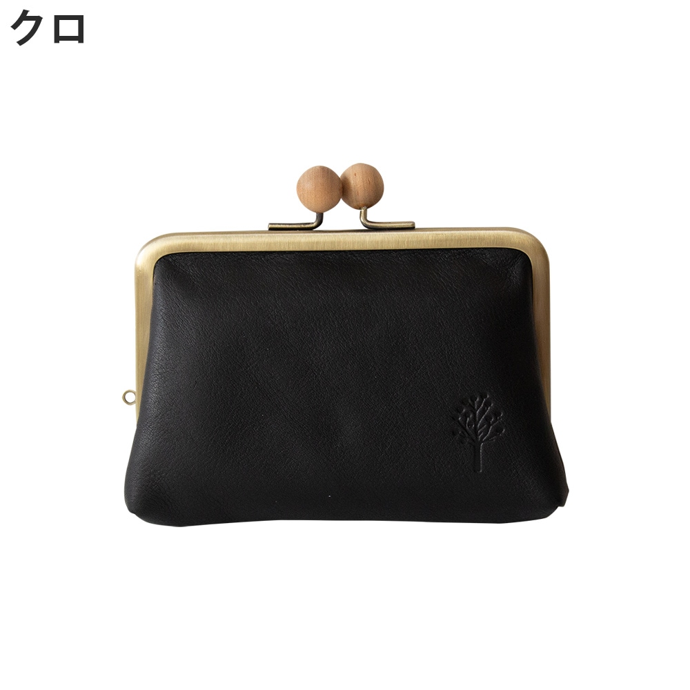 kanmi. がま口財布 Kanmi. /カンミ ドロップツリー 木玉 がま口ミニウォレット WL22