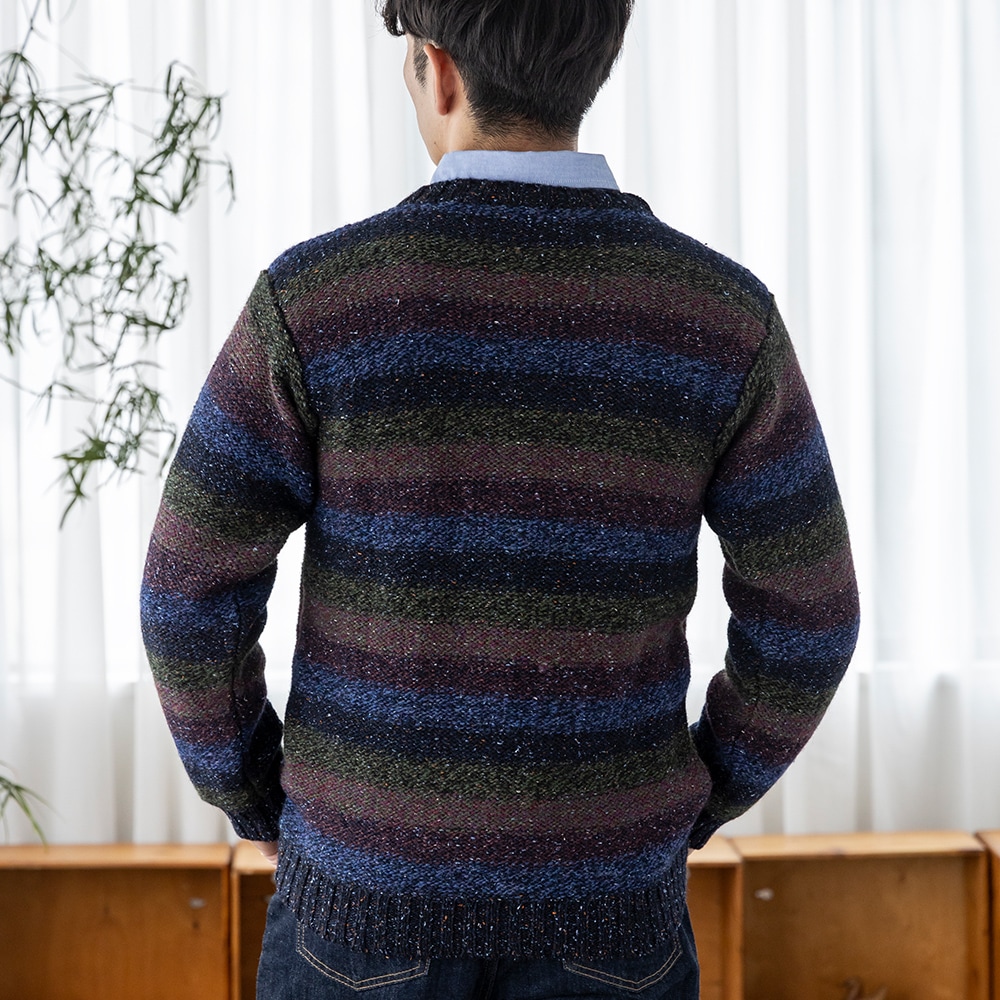 英国製 セーター メンズ グラデーションセーター[SCOTT OFFICER