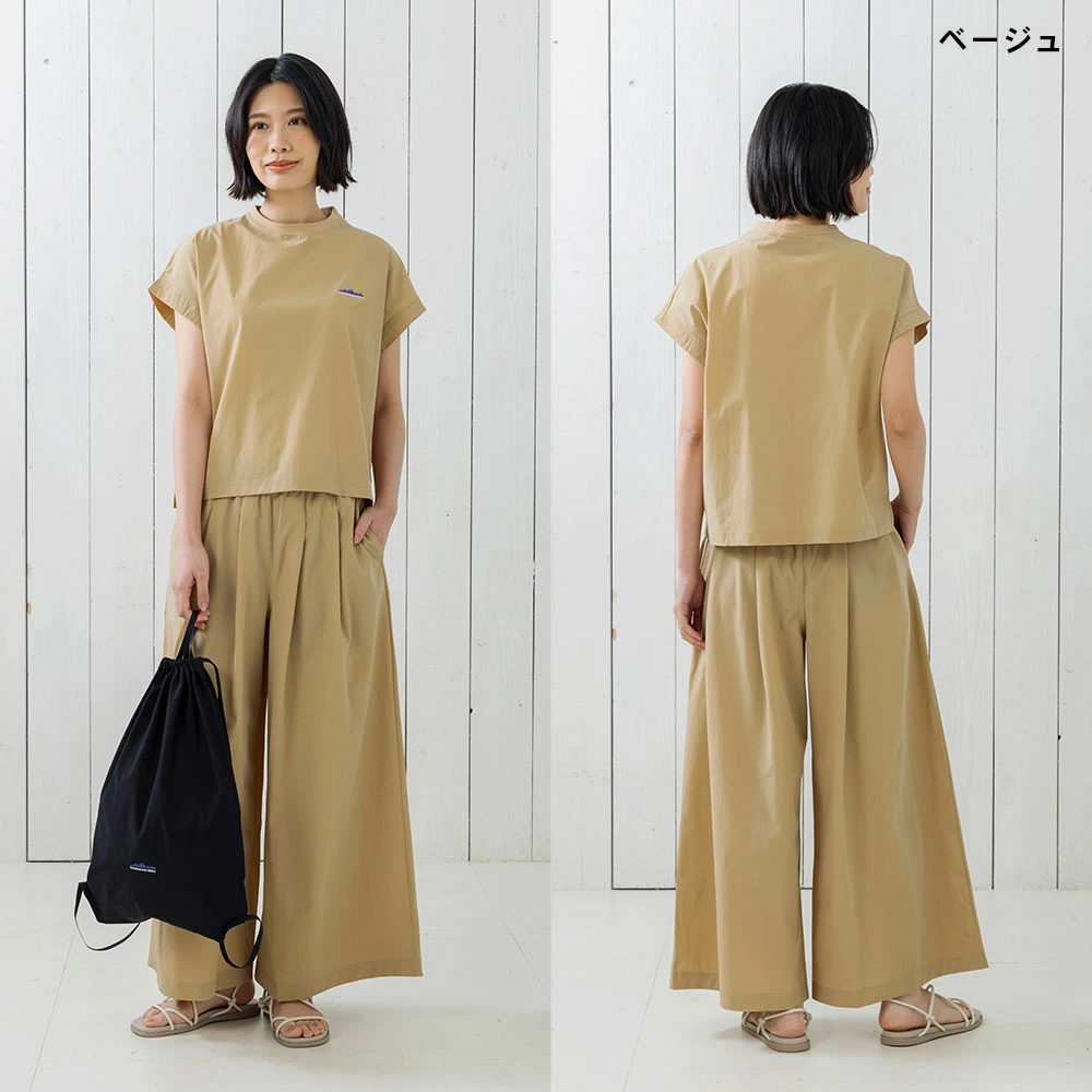 パンツ STOF Shirt Wide Pants THOUSAND MILE FRENCH SLEEVE SHIRT＆WIDE PANTS SET