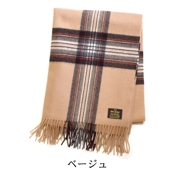 GLEN PRINCE カシミヤチェックストール