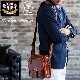アニリンバッファローレザーコンパクトショルダーバッグ[Herringbone Club/ヘリンボーンクラブ][あす着対応]|ミニショルダーバッグ|バッグ