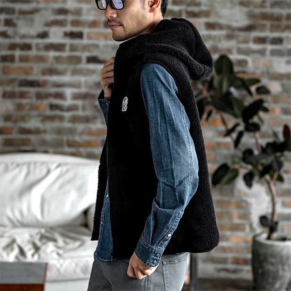 3way デッキパーカー ライナー付 ボアフリースベストメンズ レディース ユニセックス 男女兼用 Fidelity フィデリティ あす着対応 メンズファッション ジャケット ブルゾン レザーグッズ専門店glencheck グレンチェック