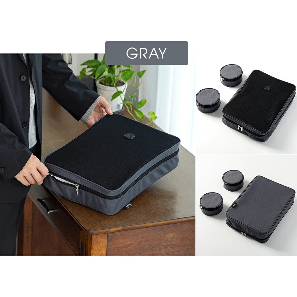 ワイシャツケース＆ネックポーチ 2枚用[旅行グッズ トラベルグッズ
