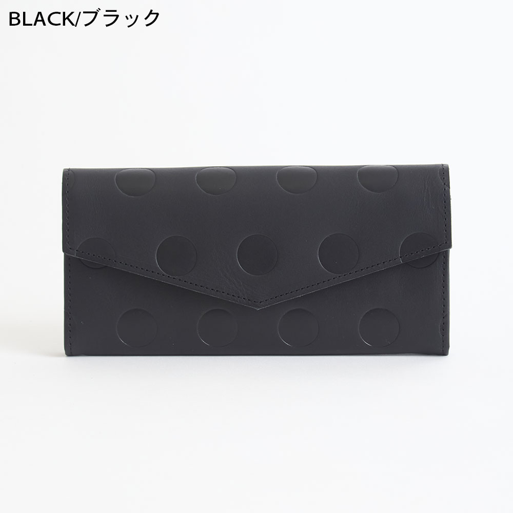 【本革】Kanmi./カンミ キャンディ あおりロングがま口 長財布 黒 kanmi.カンミ 長財布 がま口 レディース ロングウォレット