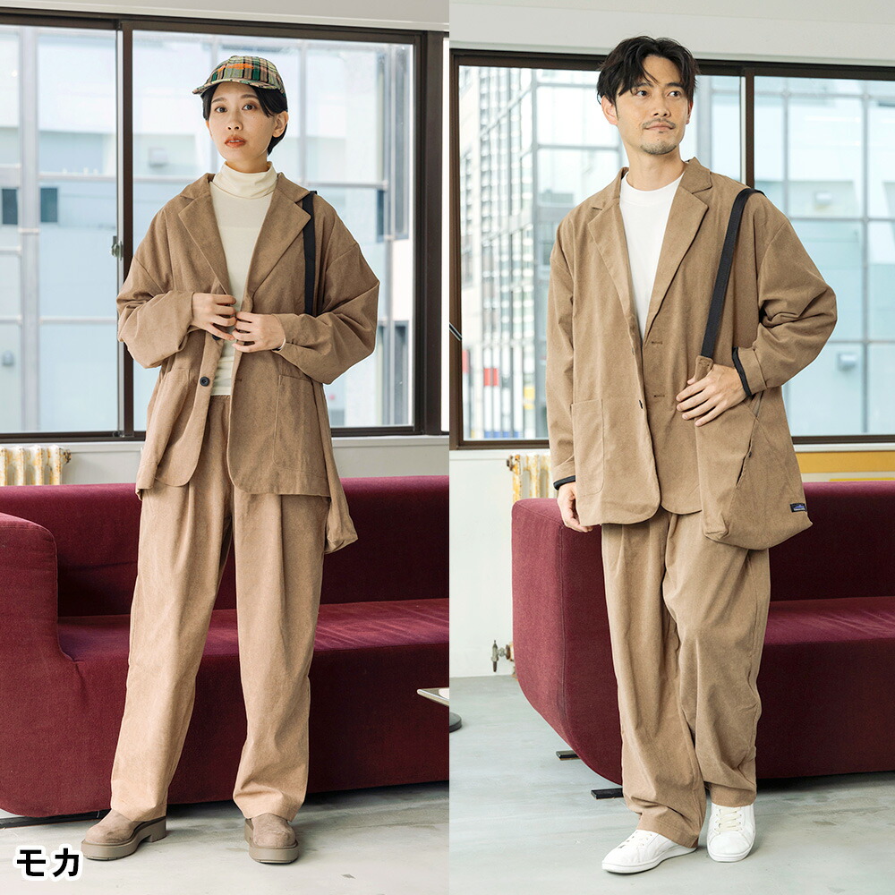 【THOUSAND MILE】ジャケット&ロングパンツセット　コーデュロイ新品 楽天市場】サウザンドマイル セットアップ ジャケット & ロング