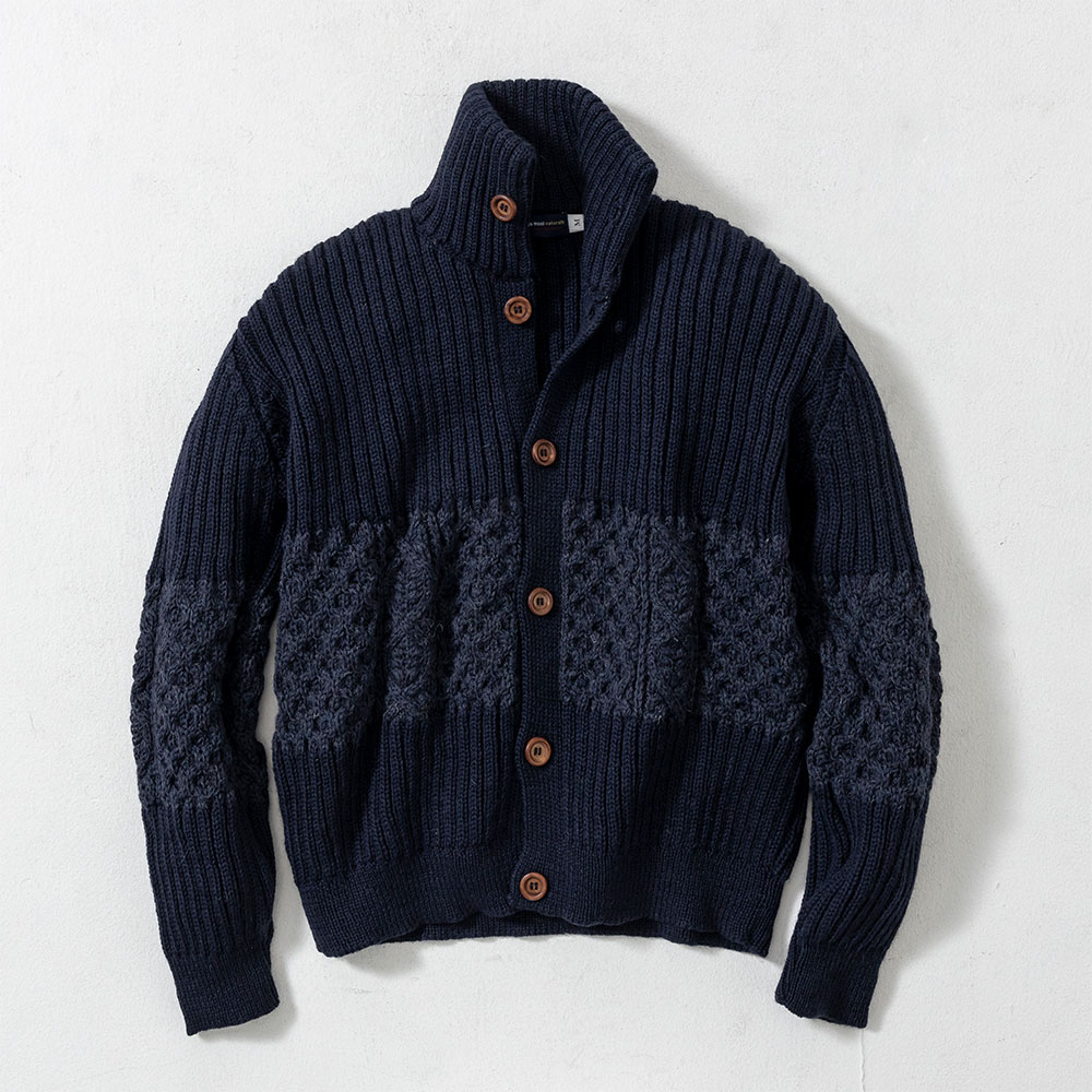 英国製 メンズ ツートーン メンズ カーディガン ウール 冬 厚手 Jm Cooper ジェイエムクーパー 送料無料 あす着対応 メンズ ファッション ニット カーディガン レザーグッズ専門店glencheck グレンチェック