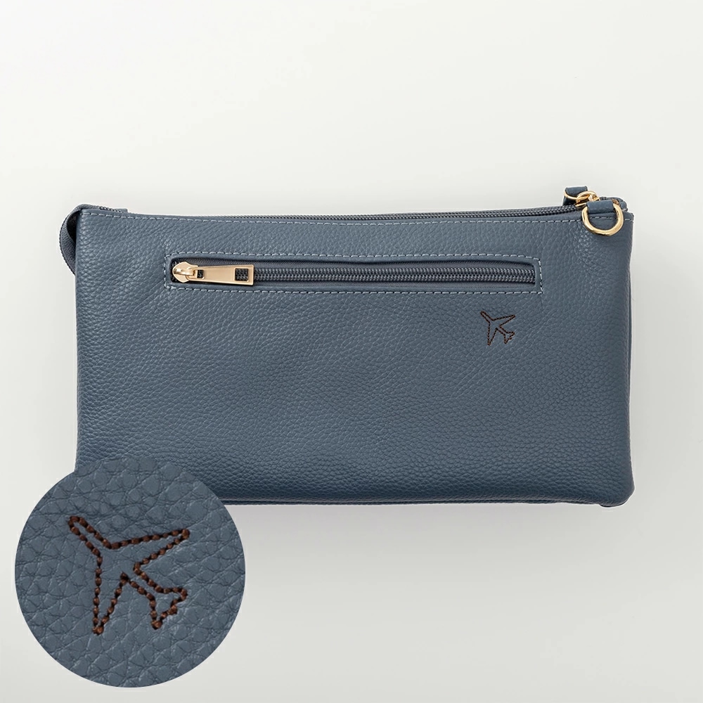 5層収納のレザー財布ショルダーバッグ キャビンアテンダント（CA