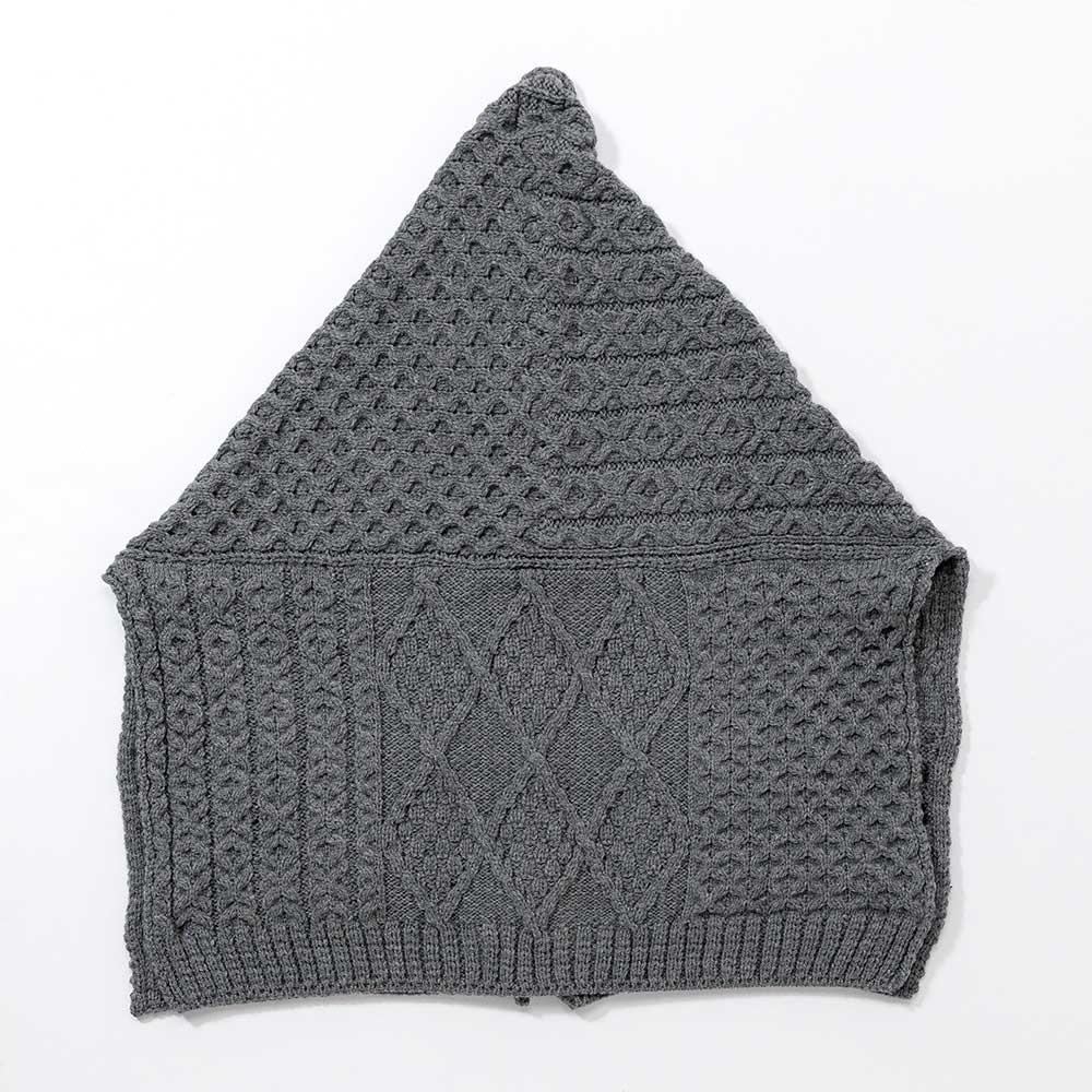 レディース フィッシャーマンズ ポンチョ アラン模様 ウール [ARAN ...