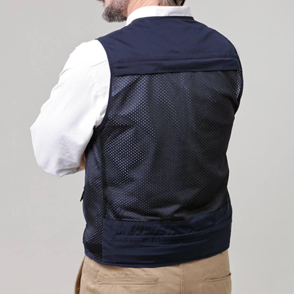 涼感 トラベル メッシュ ベスト Herringbone Club ヘリンボーンクラブ メンズ 50代 60代 父の日 旅行用 ベスト ジレ トラベル 旅行 トラベルベスト あす着対応 atu1 メンズファッション ベスト レザーグッズ専門店glencheck グレンチェック