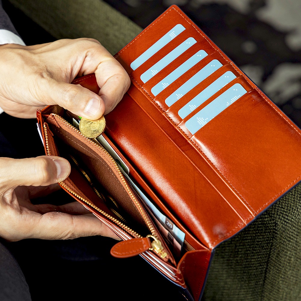 Rugato 二つ折り財布 本革 小銭入れ付き 財布 SNOBBISTブラウン ルガトー レザー Rugato 二つ折り財布 本革 小銭入れ付き 財布