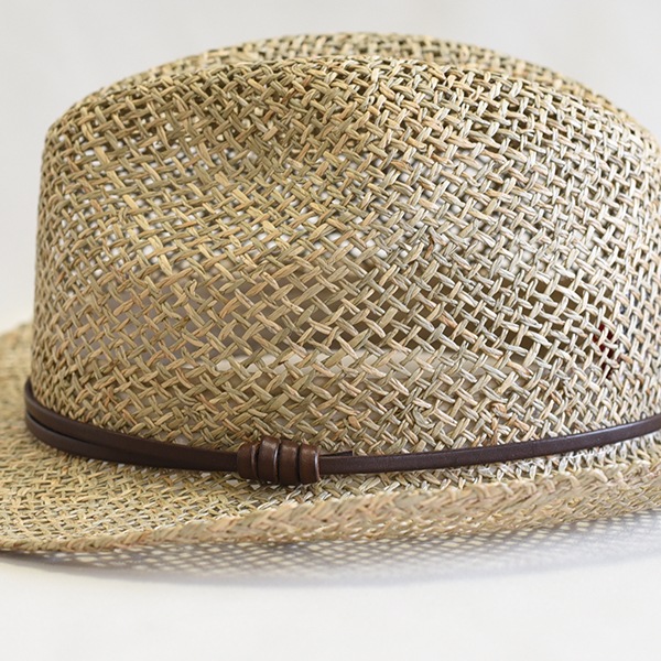 スペイン製 シーグラスハット Miralles ミラレス メンズ 夏ハット 麦わら帽子 イグサ 井草帽子 サマーハット 日除け 日よけ あす着対応 メンズ服飾雑貨 ハット キャップ レザーグッズ専門店glencheck グレンチェック