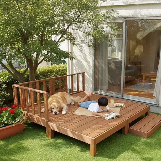 ウッドデッキ 6点～9点セット 人工木材