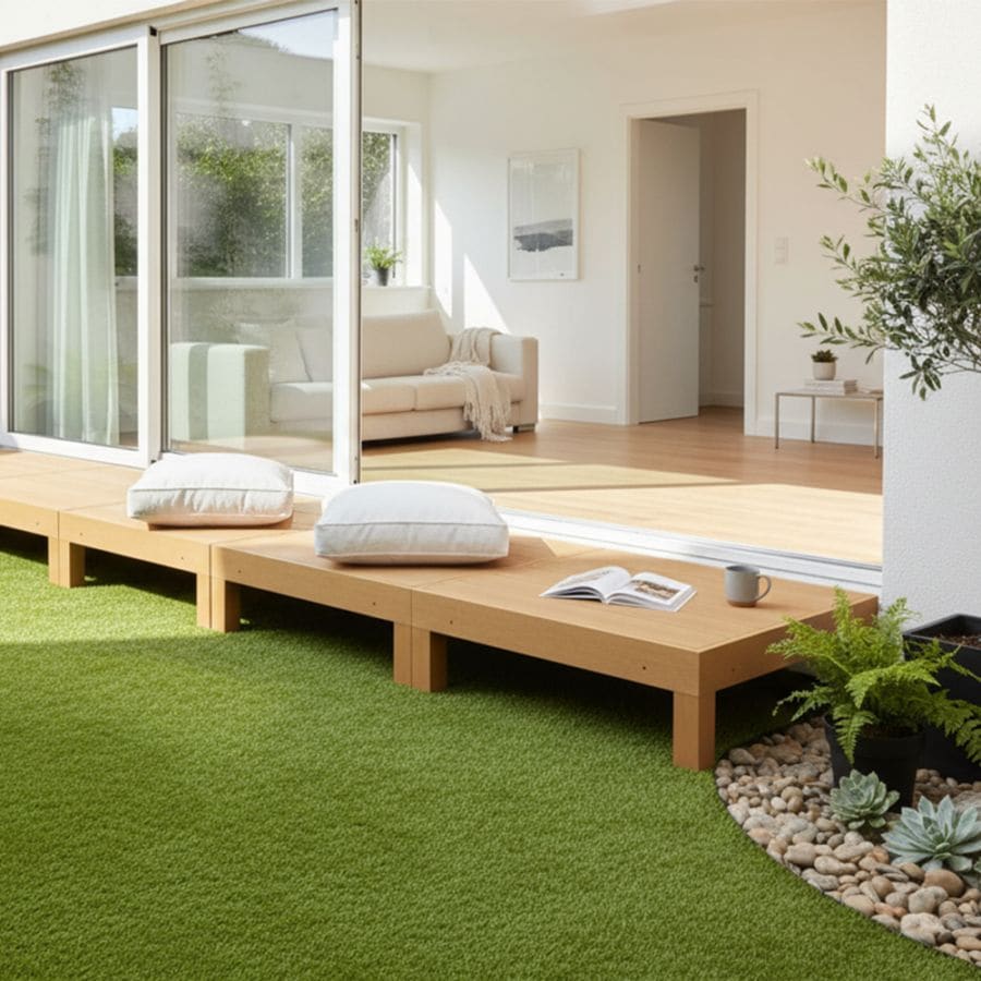 ウッドデッキ 1点～8点縁台セット 人工木材