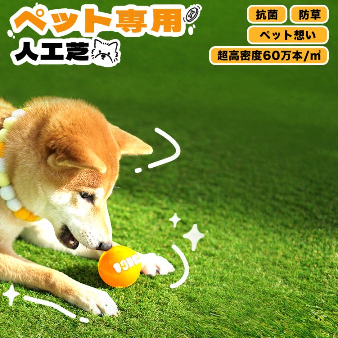 ペット専用人工芝ロール 1×10m 芝丈30mm