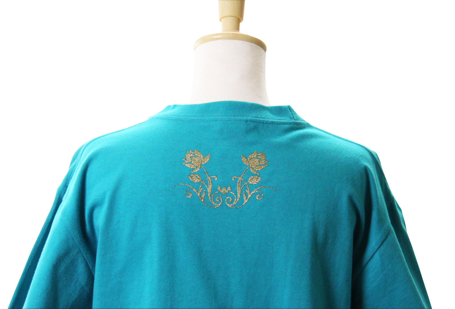 サマーセール 蓮唐草 ロータス 太極拳 Tシャツ スリット入り ピーコックグリーン 太極拳シューズ 太極拳パンツの激安通販 グローバルウーシュウ