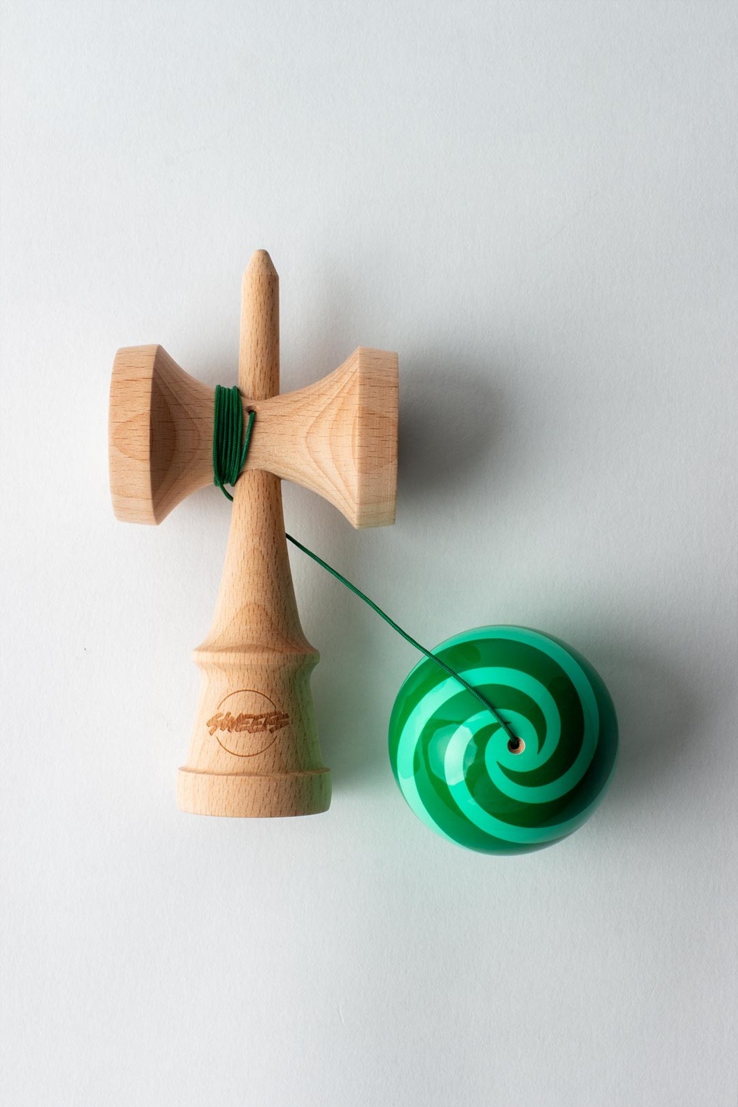 Sweets Kendamas MINI - SWIRL - GRASS