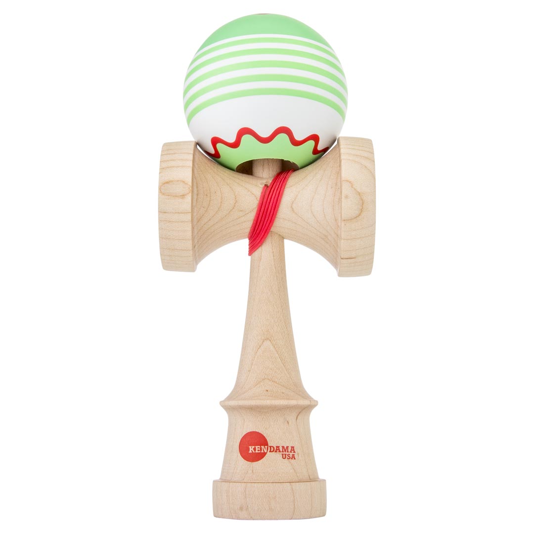 KendamaUSA - KAIZEN FISH CAKE COLORS - MINT GREEN & RED - LUNA SHAPE ڥ륯ۡKZN222