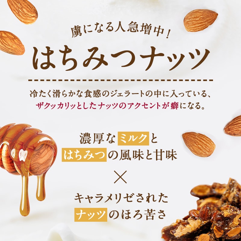 【選べる容量】はちみつナッツ ジェラート