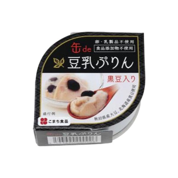 こまち食品　豆乳ぷりん（黒豆入り）
