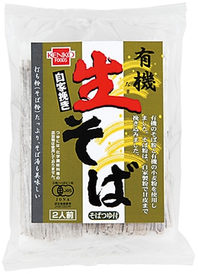 健康フーズ　有機生そば（つゆ付）２食