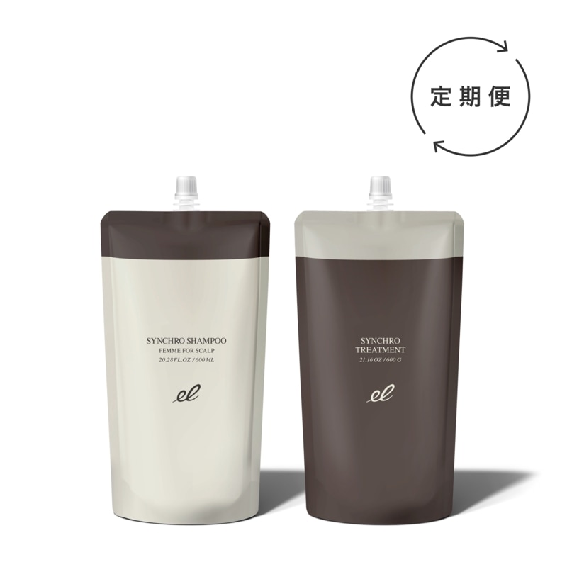 定期＞【詰替】 シンクロシャンプー ファム & トリートメント
