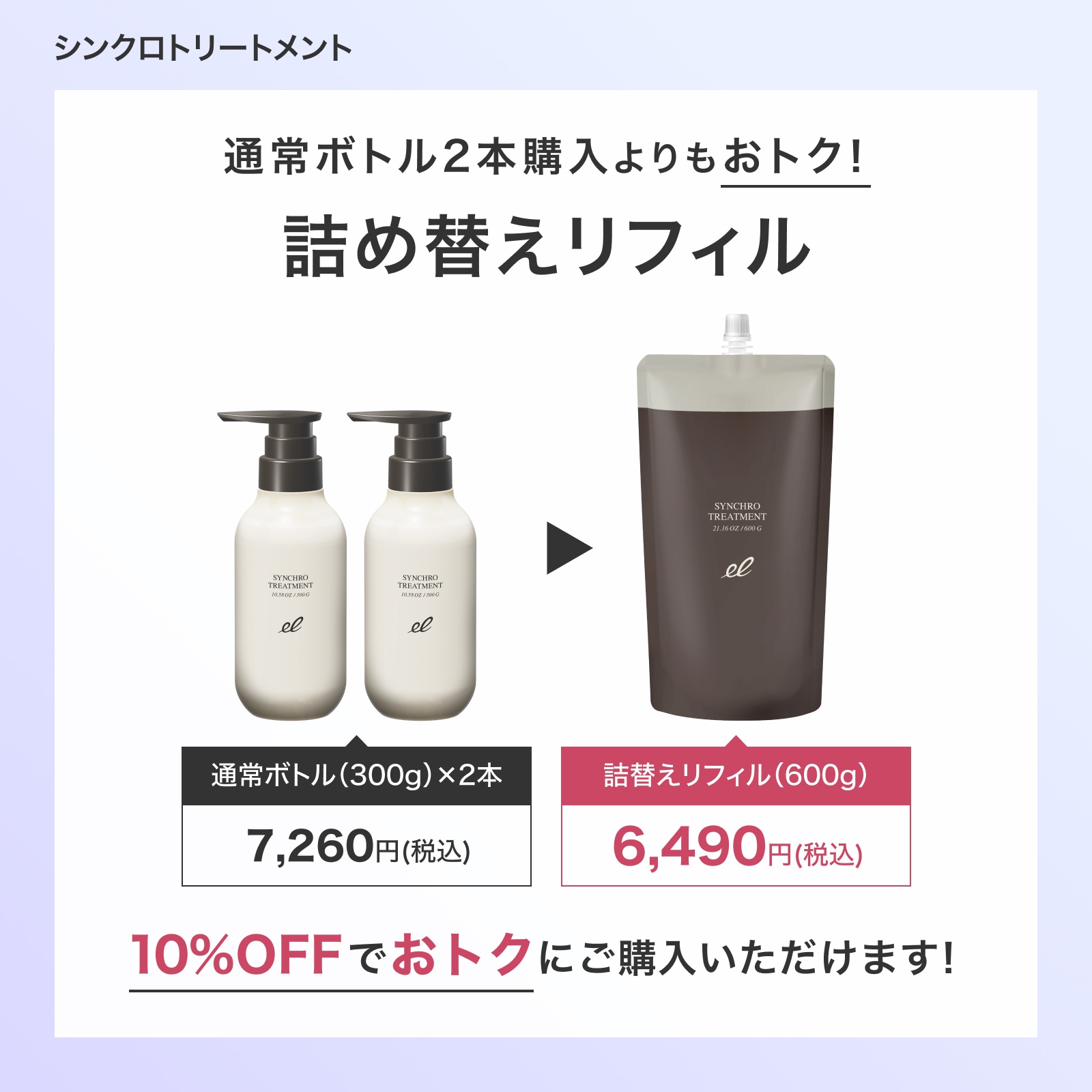 詰替】シンクロトリートメント | ELECTRON