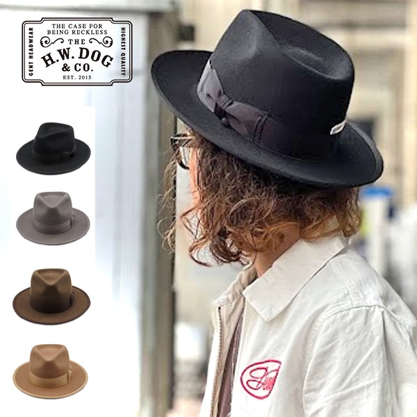 新品　TheHW dog&co ドッグアンドコー　ブラック　ハット　38インチ 全3色【THE H.W.DOG&CO./ドッグアンドコー】2023AW「Wool Knit