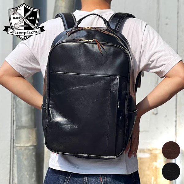 ڰͽͭOPUS INCEPTION ѥ 󥻥ץ  [IPHSB-12]HORSE HIDE BACKPACK ۡϥɥХåѥå ϳ ۡϥ BLACK , BROWNۥå ǥѥå 쥶Хå 