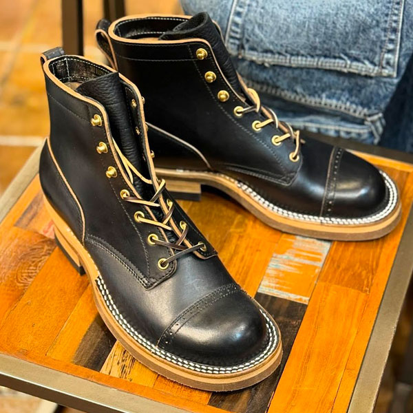 �ڴ���ۡ� ��������Ź �� ROLLING DUB TRIO / ������󥰥��֥ȥꥪ ROOTS / �롼�� RDT-BF01 HORSEBUTT ���륯��С������� BLACK Made in Japan �ۡ����ϥ��� �ϳ� �졼�����å� ���ȥ졼�ȥ��å� 6����� �֥�å��ۡ����Хå�