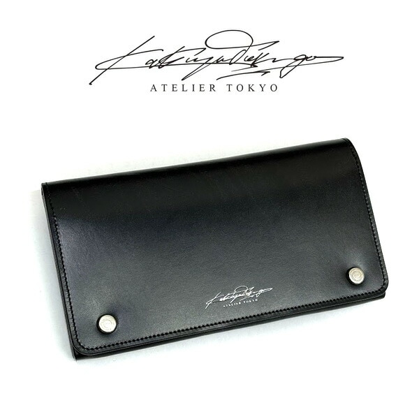 �ڥ֥饤�ɥ�쥶���� Katsuya Tokunaga ( ROLLING DUB TRIO )  ���ĥ�ȥ��ʥ� ( ������󥰥��֥ȥꥪ )  MULTI LONG TRUCKERS WALLET �ޥ�����󥰥ȥ�å���������å� ���� MADE IN JAPAN ���� ��� ��ǥ����� KT-W01