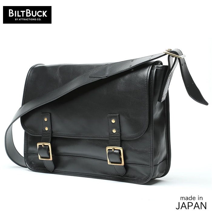 ATTRACTIONS BILTBUCK ���ȥ饯����� �ӥ�ȥХå� Lot.673 Horsehide Mail Bag �ۡ����ϥ��ɥ᡼��Хå� ��� ��ǥ����� �ۡ����ϥ��� �ڥ֥�å����ϳ� Made in Japan