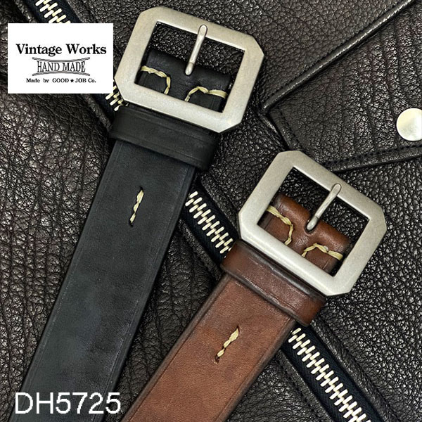 �ڿ��� �����谷Ź�� Vintage Works��������ơ�������� DH5725 �ϥ�ɥᥤ�ɥ쥶���٥�ȡ����סʥ٥󥺥쥶���� �� ��39mm�� ��2�� �ۥӥ�ơ�����������٥�ȡ����ᥫ����5�ۡ��� ��