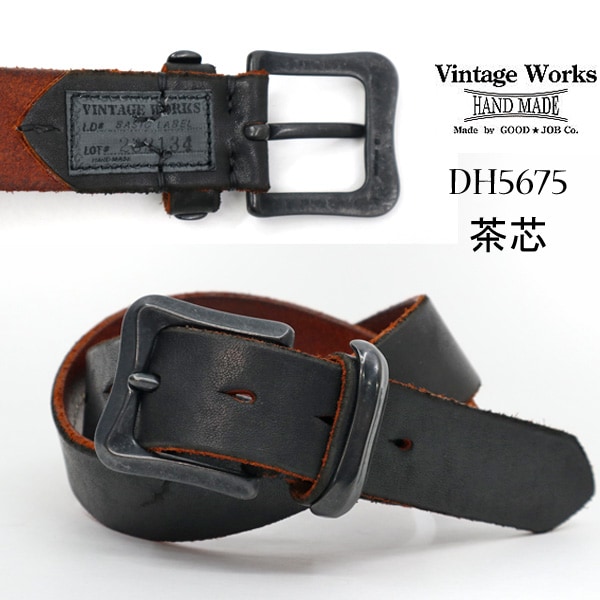 Vintage Works ������ơ�������� DH5675 MK-2 CHASIN(���) �ϥ�ɥᥤ�ɥ쥶���٥�� ���סʥ٥󥺥쥶��������34mm �֥�å� �ӥ�ơ�������� �٥�� ���ᥫ�� ��